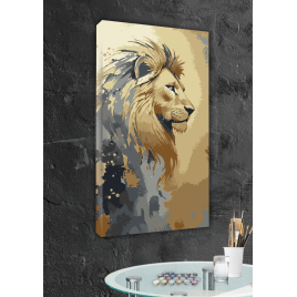 АМ-0861 "Король світла"  з фарбами металік на 3D підрамнику  